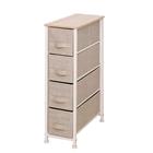 4-DRAWER NARROW CHEST CREAM 600330-FEJ