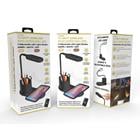 Ciao Tech Desk LED Lamp 10W Wireless Charger W/ Cup Holder CWCW101-006