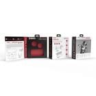TKO TWS Rubberized Wingtip Earbuds- Black TEB6S01-066