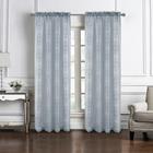 ANDREA 2PC DOILY 84" SILVER CURTAIN PNA68884