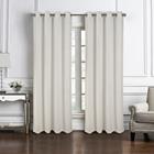 BROOKFIELD JACQUARD GROMMET 90"WHITE CURTAIN PNB59697