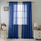 CELINE SHEER 90" NAVY BLUE CURTAIN PNC04356