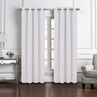 CONNOR JACQUARD GROMMET 84" WHITE CURTAIN PNC59997