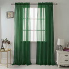 CELINE SHEER CURTAIN 90" H GREEN PNC04337