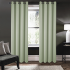 CURTAIN RILEY 100% BLACKOUT SAGE PNR52182