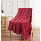 THROW HERRINGBONE 50X70 RED THH40377