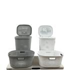 LAUNDRY BASKET 40L GRAY & WHITE LH71657