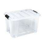 STORAGE BOX W/WHEEL & LID 52L SB71666