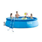 Intex 15' x 42" Inflatable Easy Set Swimming Pool with Ladder, Covers, and Pump 26165EH
