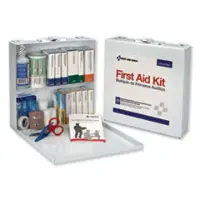 First Aid Station for 50 People, 196 Pieces, OSHA Compliant, Metal Case FAO226U