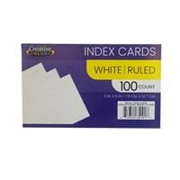 Basics Blank Index Cards, 1000 Count, White, 4'' x 6