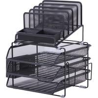 Lorell Divided 4-tier Desktop Organizer - 4 Tier(s) - 15.8 Lorell Divided 4-tier Desktop Organizer - 4 Tier(s) - 15.8