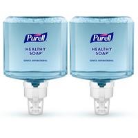 PURELL ES8 CRT HEALTHY SOAP Naturally Clean Foam - 40.6 fl oz (1200 mL) - Dirt Remover, Kill Germs - Skin - Blue - Preservative-free, Paraben-free, Phthalate-free, Dye-free, Bio-based - 2 / Carton