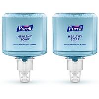 PURELL ES6 HEALTHY SOAP Fresh Scent Foam - Fresh ScentFor - 40.6 fl oz (1200 mL) - Dirt Remover, Kill Germs - Skin - Moisturizing - Blue - Dye-free, Pleasant Scent, Bio-based, Phthalate-free, Paraben-free, Triclosan-free - 2 / Carton