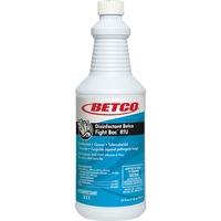 Betco AF315 Disinfectant Cleaner - Concentrate - 32 fl oz (1 quart) - Citrus Floral Scent - 12 / Carton - Deodorant, Detergent Resistant, pH Neutral, Long Lasting, Deodorize - Turquoise
