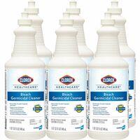 Clorox Healthcare Bleach Germicidal Cleaner - Ready-To-Use - 32 fl oz (1 quart)Bottle - 360 / Pallet - Anti-corrosive, Antibacterial, Disinfectant - White, Clear