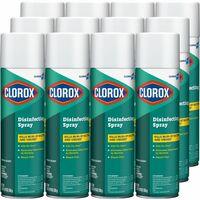 Clorox Commercial Solutions Disinfecting Aerosol Spray - 19 fl oz (0.6 quart) - Fresh Scent - 432 / Bundle - Deodorize, Bleach-free, Antibacterial, Disinfectant