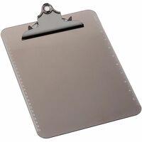 Business Source Spring Clip Plastic Clipboard - 8 1/2