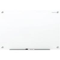 Viztex Glacier White & Black Plan & Grid Glass Dry Erase Board - 17