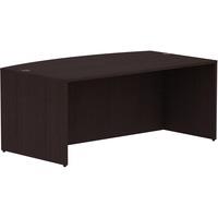 Lorell Essentials Series Bowfront Desk Shell - 72