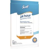Scott 24 Hour Sanitizing Wipes - Fresh Scent - 7.87