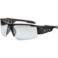 Skullerz Dagr Clear Lens Safety Glasses - Recommended for: Sport, Shooting, Boating, Hunting, Fishing, Skiing, Construction, Landscaping, Carpentry, Shower - UVA, UVB, UVC, Debris, Dust Protection - Clear Lens - Kryptek Highlander Frame - Scratch Res