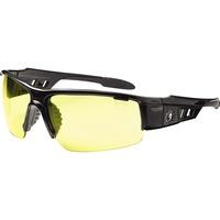 Skullerz Dagr Clear Lens Safety Glasses - Recommended for: Sport, Shooting, Boating, Hunting, Fishing, Skiing, Construction, Landscaping, Carpentry, Shower - UVA, UVB, UVC, Debris, Dust Protection - Clear Lens - Kryptek Highlander Frame - Scratch Res