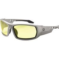 Skullerz Dagr Clear Lens Safety Glasses - Recommended for: Sport, Shooting, Boating, Hunting, Fishing, Skiing, Construction, Landscaping, Carpentry, Shower - UVA, UVB, UVC, Debris, Dust Protection - Clear Lens - Kryptek Highlander Frame - Scratch Res