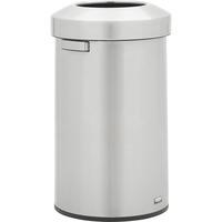 HLS Commercial 13 Gallon Elliptical Open Top Stainless Steel Trash Can