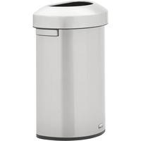 HLS Commercial Semi-Round Open Top Trash Can - 23 gal Capacity - Half-round - Fingerprint Proof, Smudge Resistant, Durable, Handle - 33 HLS Commercial Semi-Round Open Top Trash Can - 23 gal Capacity - Half-round - Fingerprint Proof, Smudge Resistant, Durable, Handle - 33