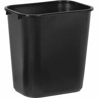 Rubbermaid Standard Series 13 qt Rectangular Wastebasket, Black