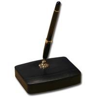 Dacasso A1004 Black Leather Double Pen Stand