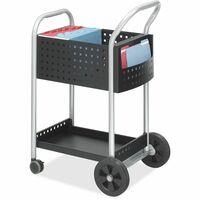Rubbermaid Commercial HD 2-Shelf Utility Cart with Lipped Shelf