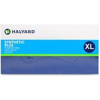 Halyard Synthetic Plus PF Vinyl Exam Gloves - Polymer Coating - X-Large Size - For Right/Left Hand - Clear - Latex-free, Non-sterile - 90 / Box - 9.50 Halyard Synthetic Plus PF Vinyl Exam Gloves - Polymer Coating - X-Large Size - For Right/Left Hand - Clear - Latex-free, Non-sterile - 90 / Box - 9.50