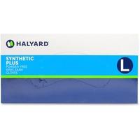 Halyard Synthetic Plus PF Vinyl Exam Gloves - Polymer Coating - Large Size - For Right/Left Hand - Clear - Latex-free, Non-sterile - 100 / Box - 9.50 Halyard Synthetic Plus PF Vinyl Exam Gloves - Polymer Coating - Large Size - For Right/Left Hand - Clear - Latex-free, Non-sterile - 100 / Box - 9.50
