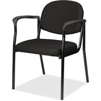 Eurotech Dakota 2 Guest Chair - Burgundy Fabric Seat - Steel Frame - Four-legged Base - 1 Each