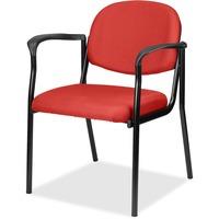 Eurotech Dakota 2 Guest Chair - Burgundy Fabric Seat - Steel Frame - Four-legged Base - 1 Each