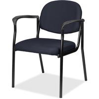 Eurotech Dakota 2 Guest Chair - Burgundy Fabric Seat - Steel Frame - Four-legged Base - 1 Each