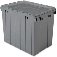 Akro-Mils Attached Lid Storage Container - Internal Dimensions: 16.88 Akro-Mils Attached Lid Storage Container - Internal Dimensions: 16.88