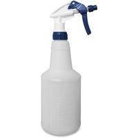 Genuine Joe 32 oz Trigger Spray Bottle - Suitable For Cleaning -  Adjustable, Flexible, Graduated - 1 Pair - Clear - Thomas Business Center  Inc
