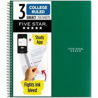 Five Star College Ruled 3 - subject Notebook - Letter - 150 Sheets - Wire Bound - College Ruled - Letter - 8 1/2 Five Star College Ruled 3 - subject Notebook - Letter - 150 Sheets - Wire Bound - College Ruled - Letter - 8 1/2