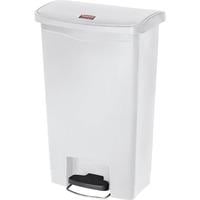 Slim Jim 13 Gal. Red Resin Front Step Trash Can