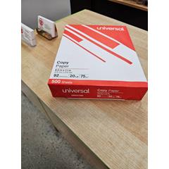 Multipurpose Paper, 96 Brightness, 20lb, 8-1/2 x 11, Bright White, 500 Shts/Rm UNVPAPER
