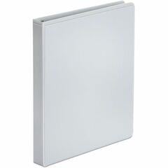 Economy Round Ring View Binder, 1" Capacity, White UNV20962
