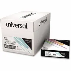 Universal Copy Paper - 20 lb Basis Weight - 75 g/m² Grammage - Blue - 5000 Sheets - 500 Sheets per Ream - 10 Ream per Case UNV11202CT