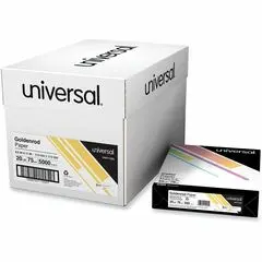 Universal Copy Paper - 20 lb Basis Weight - 75 g/m² Grammage - Goldenrod - 5000 Sheets - 500 Sheets per Ream - 10 Ream per Case UNV11205CT