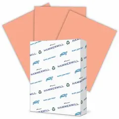 Hammermill Colors Recycled Copy Paper - Salmon - Letter - 8 1/2" x 11" - 20 lb Basis Weight - Smooth - Sustainable Forestry Initiative (SFI) - Acid-free, Archival-safe, Jam-free - Salmon - 500 / Ream HAM103119