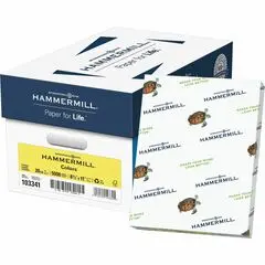 Hammermill Colors Recycled Copy Paper - Canary - Letter - 8 1/2" x 11" - 20 lb Basis Weight - Smooth - Sustainable Forestry Initiative (SFI) - Acid-free, Archival-safe, Jam-free - Canary - 500 / Ream HAM103341