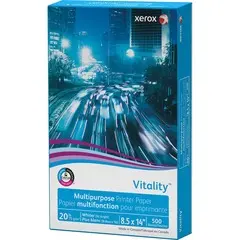 Vitality Multipurpose Print Paper, 92 Bright, 20lb, 8.5 x 14, White, 500/Ream XER3R02051