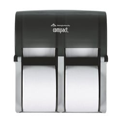 56744 Compact Quad? Vertical Four Roll Coreless Tissue Dispenser Black Smoke DTI56744